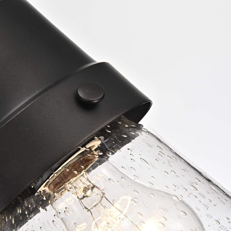 Chloe Lighting Jeffree Transitional 1 Light Rubbed Bronze Outdoor Wall Sconce 13" Height