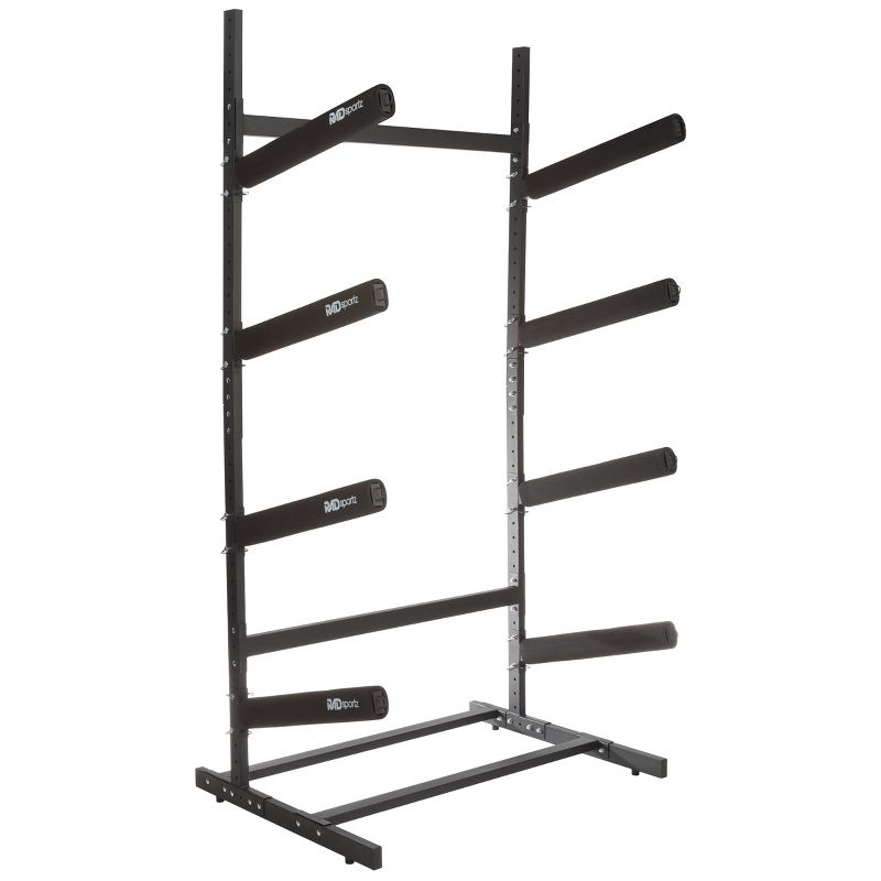 Rad Sportz 4-Level Freestanding Kayak Rack, Black