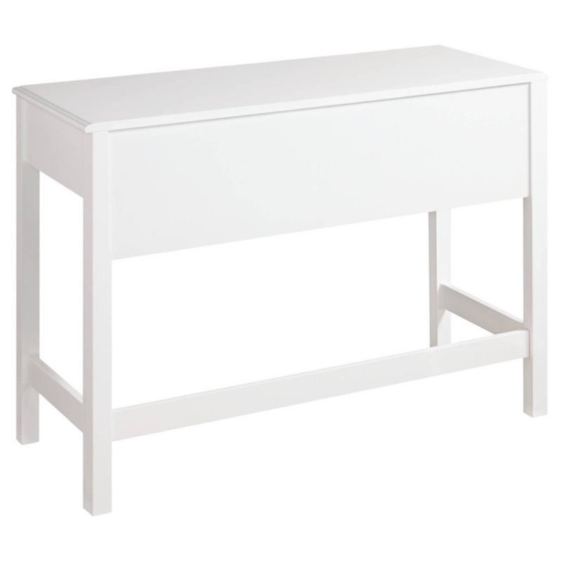 Othello Home Office Small Desk White - Signature Design by Ashley: Parsons-Style, Single Drawer Storage