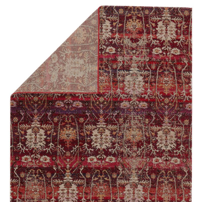 4'x6' Genesee Indoor/Outdoor Trellis Area Rug Red/Beige - Jaipur Living