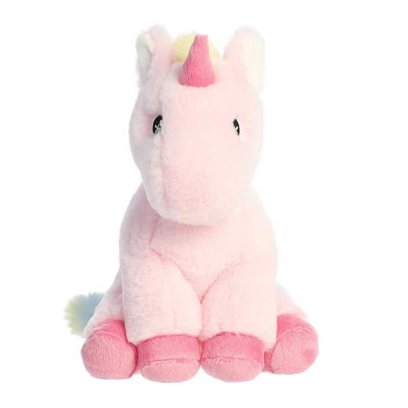Aurora Small Pearl Unicorn Eco Nation Eco-Friendly Stuffed Animal Pink 8.5"