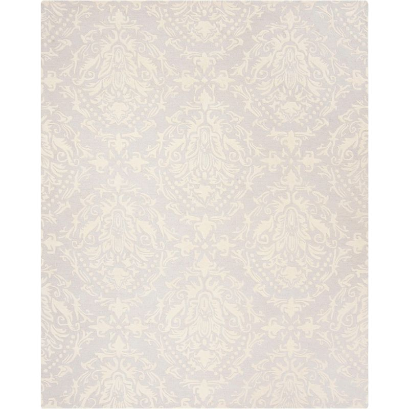 Blossom BLM107 Hand Tufted Indoor Area Rug - Light Grey/Ivory - 8'x10' - Safavieh