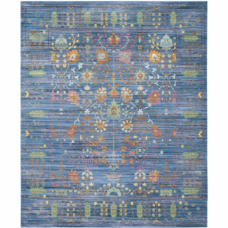 Valencia VAL108 Power Loomed Indoor Area Rug - Blue/Multi - 8'x10' - Safavieh