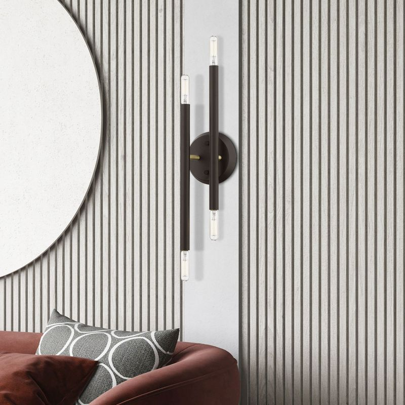 Livex Lighting Soho 4 - Light Wall Light in  Bronze/Antique Brass