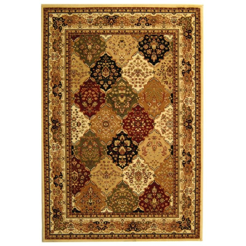 Lyndhurst LNH221 Power Loomed Area Rug - Multi/Ivory - 5'3"x7'6" - Safavieh