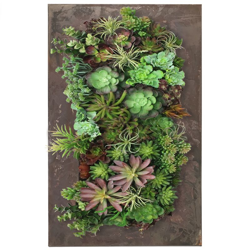 Modern Home Living Wall Galvanized Steel/Zinc Succulent Planter (Rust Zinc, 18 Pocket)