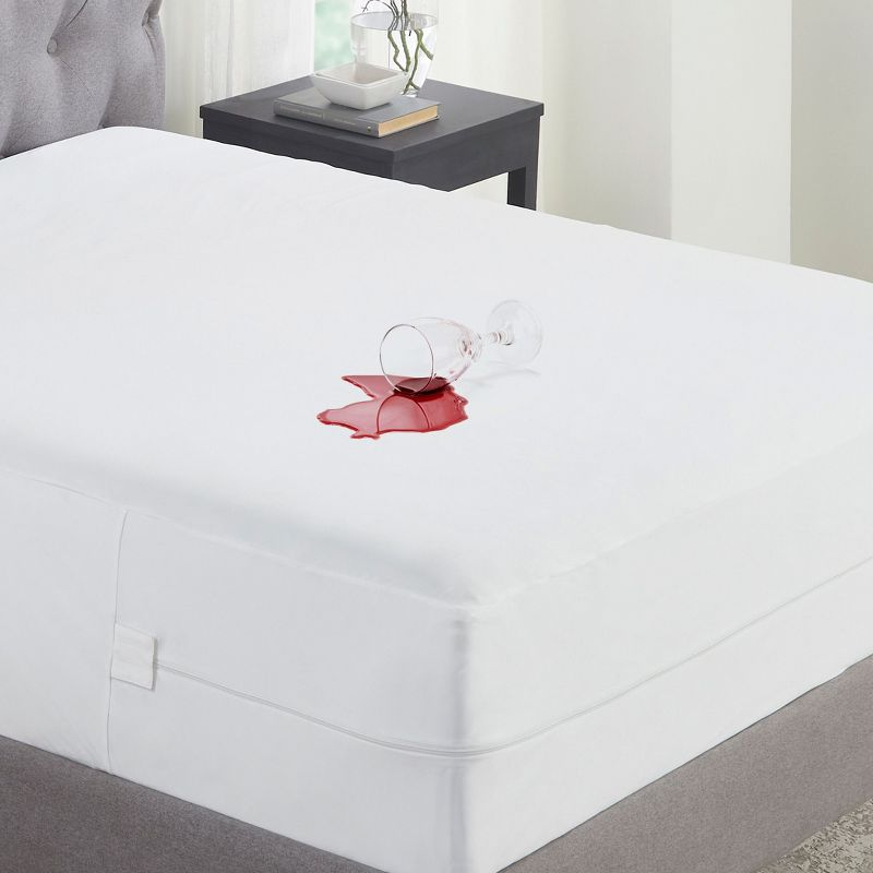 California Design Den Zippered Mattress Encasement Full - Waterproof Mattress Protector - Protects All Six-Sides - Full Size Mattress Cooling Cover