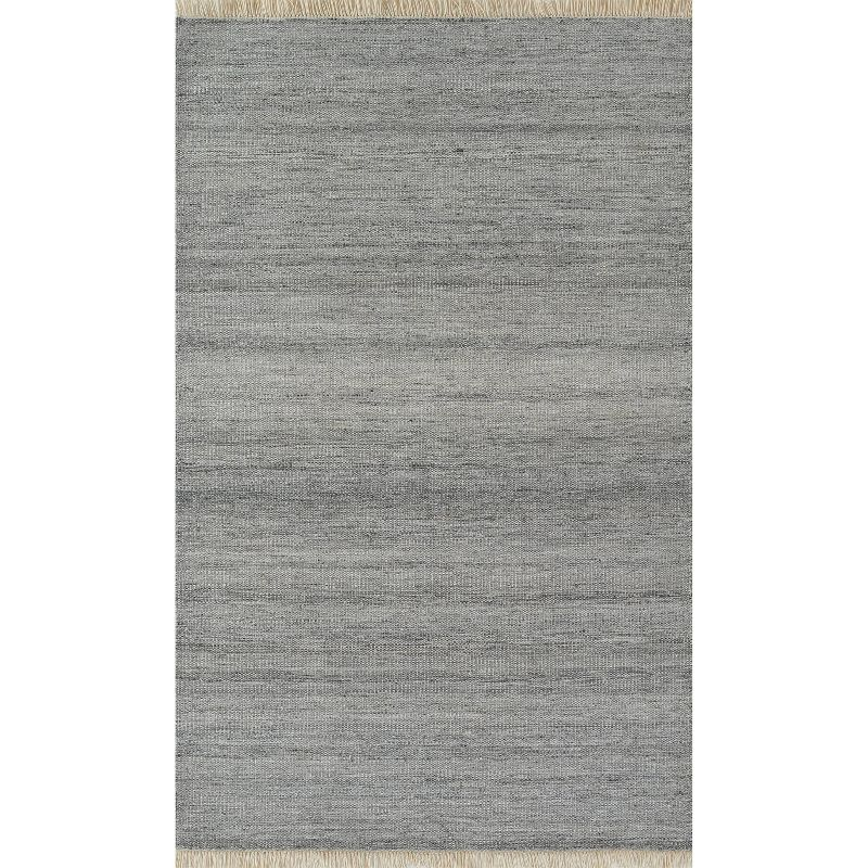 Momeni 8'x10' Cove Solid Performance Handwoven Indoor/Outdoor Area Rug Silver: Abstract Rectangle, Low Pile, Recycled PET