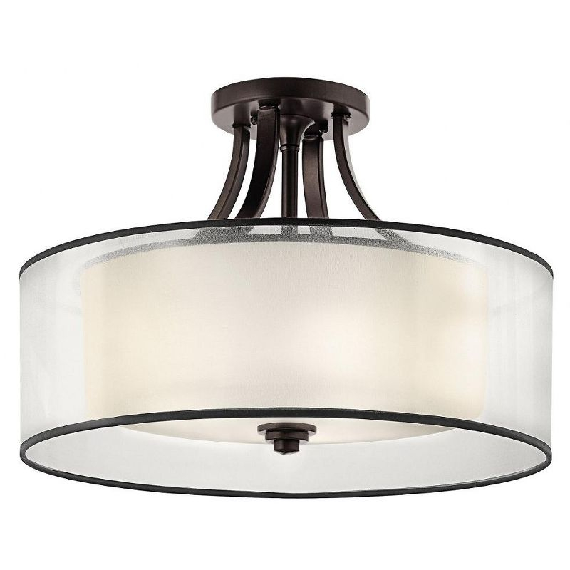 Kichler Lighting Lacey 4 - Light Semi-Flush Mount in  Mission Bronze