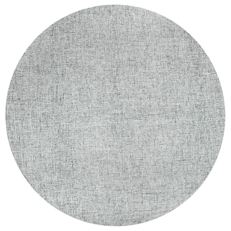 Alora Decor 10'x10' London Tweed Round Area Rug Blue