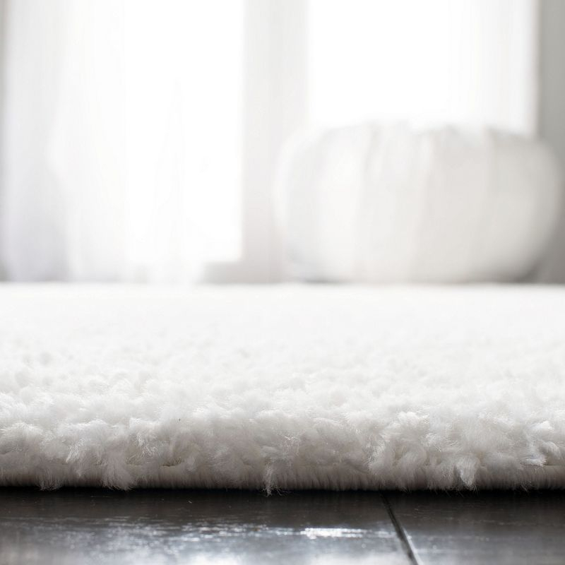 August Shag 900 AUG900 Power Loomed Indoor Area Rug - White - 9'x12' - Safavieh