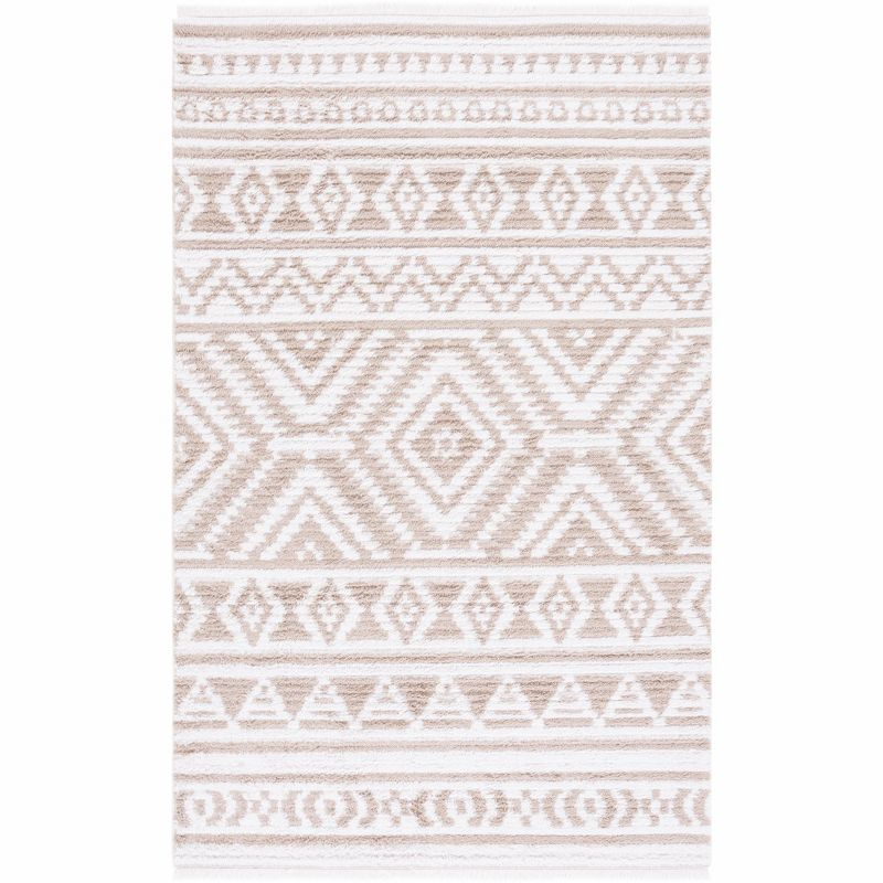 Augustine AGT849 Machine Made Indoor Area Rug - Beige/Ivory - 4'x6' - Safavieh