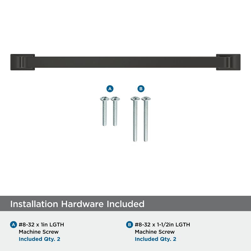Amerock Westerly 7-9/16 inch (192mm) Center-to-Center Black Bronze Cabinet Pull