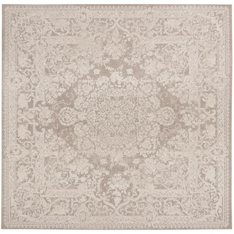 Reflection RFT664 Power Loomed Indoor Area Rug - 5'x5' - Beige/Cream - Safavieh