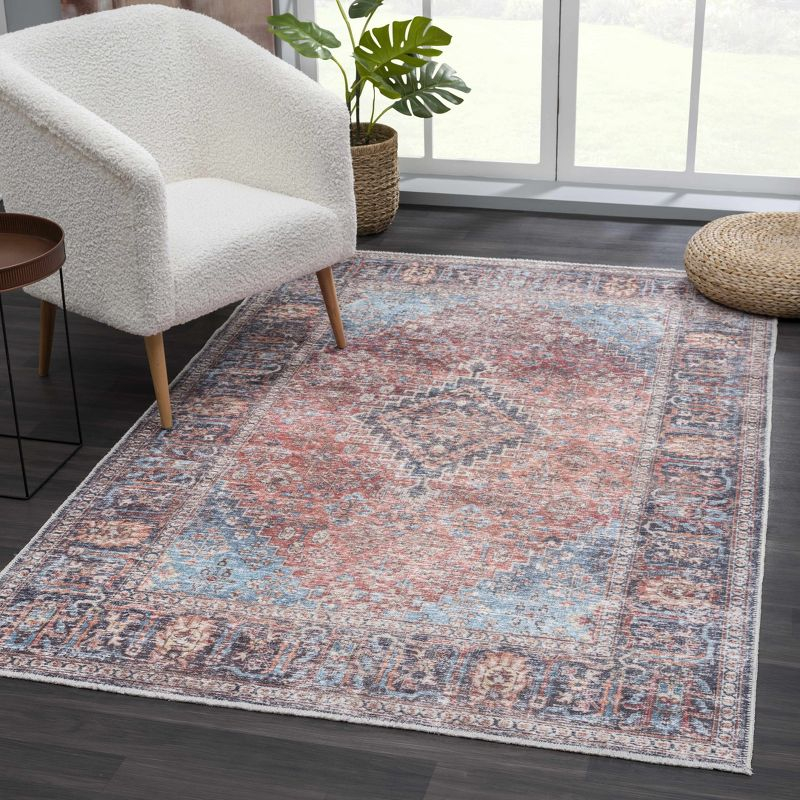 Hauteloom Rectangle Area Rug   Light Blue