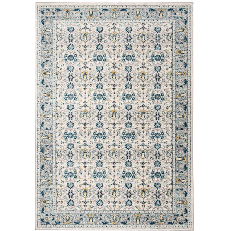 Madison MAD151 Power Loomed Indoor Area Rug - Ivory/Navy - 5'3"x7'6" - Safavieh
