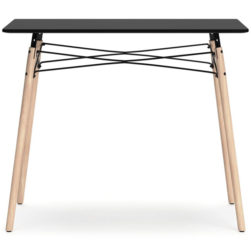 Signature Design by Ashley Contemporary Jaspeni Home Office Desk, Black/Natural