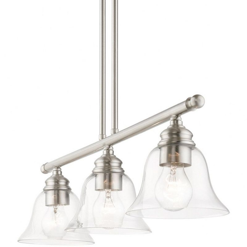 Livex Lighting Moreland 3 - Light Chandelier in  Brushed Nickel