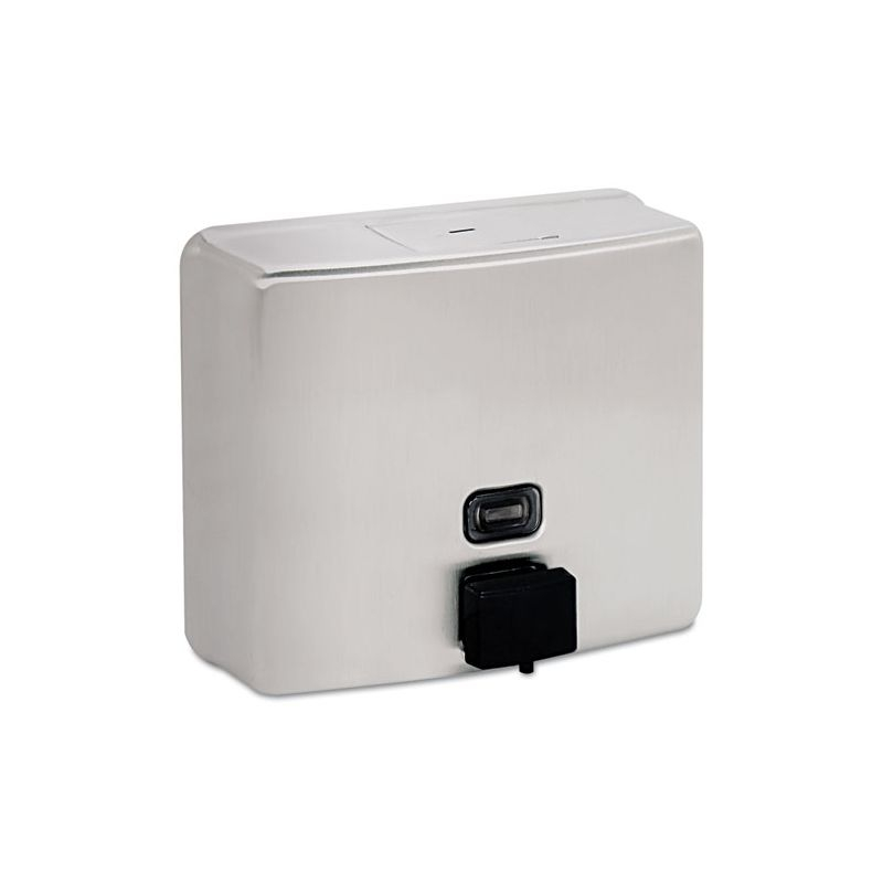 Bobrick ConturaSeries Surface-Mounted Liquid Soap Dispenser, 40 oz, 7 x 3.31 x 6.13, Stainless Steel Satin