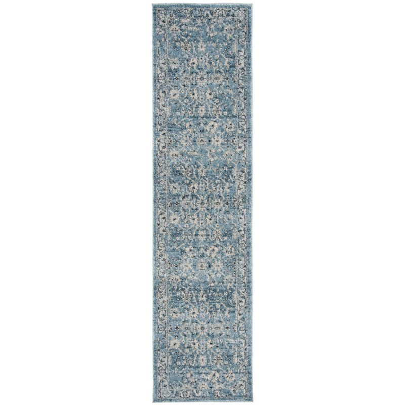 Charleston CHL413 Loomed Indoor Runner Rug - Navy/Light Grey - 2'x8' - Safavieh