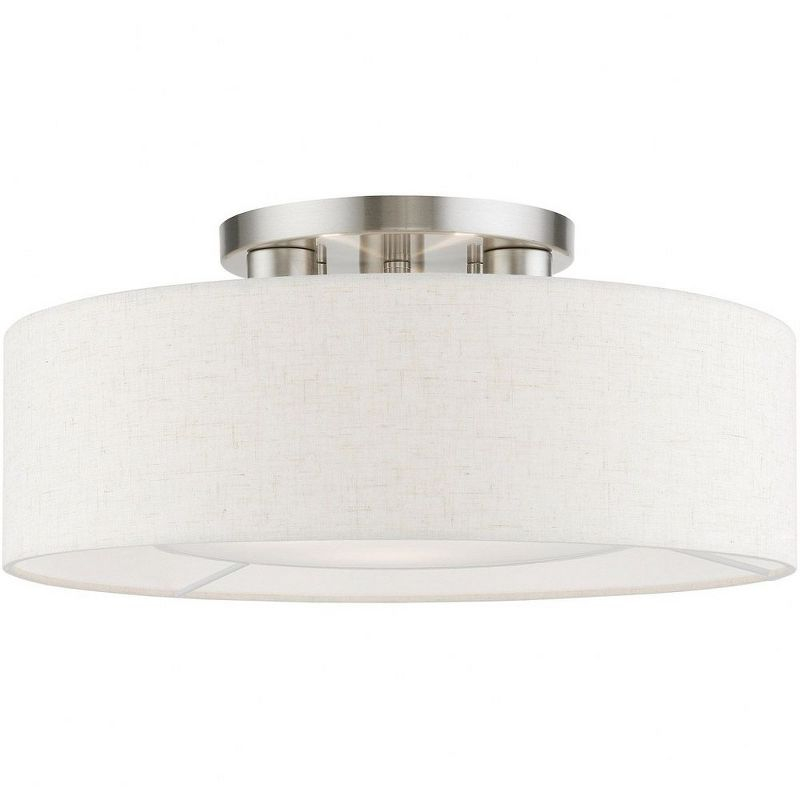 Livex Lighting Ellsworth 3 - Light Semi-Flush Mount in  English Bronze