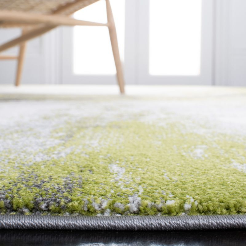 Galaxy GAL117 Power Loomed Indoor Area Rug - Grey/Green - 5'3"x7'6" - Safavieh