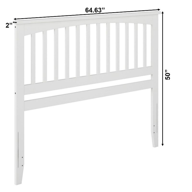 AFI Furnishings Mission Queen Headboard with Turbo Charger in White