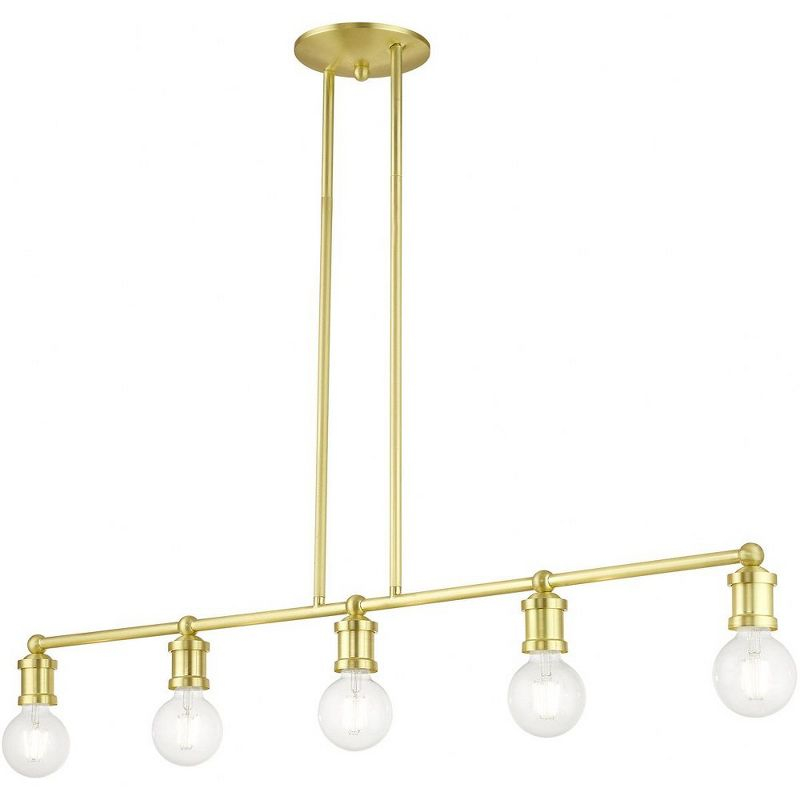 Livex Lighting Lansdale 5 - Light Chandelier in  Satin Brass