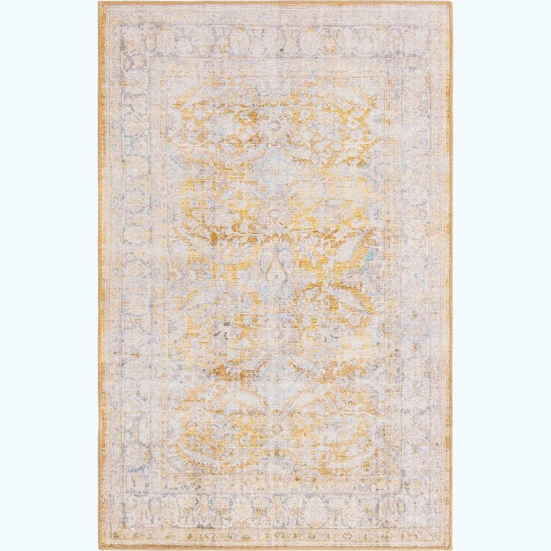 Unique Loom 3' 6 x 5' 6 Thaddeus Timeless Yellow Rectangle Area Rug