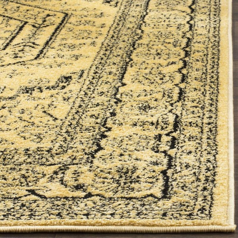 Adirondack ADR108 Power Loomed Runner Rug - Gold/Black - 2'6"x10' - Safavieh.