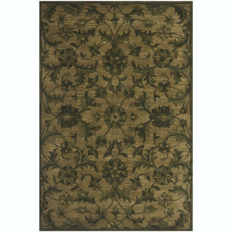 Antiquity AT824 Hand Tufted Indoor Accent Rug - Olive/Green - 2'x3' - Safavieh