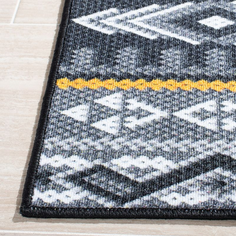 Journey JNY179 Power Loomed Area Rug - Grey/Gold - 4'4"x6' - Safavieh.