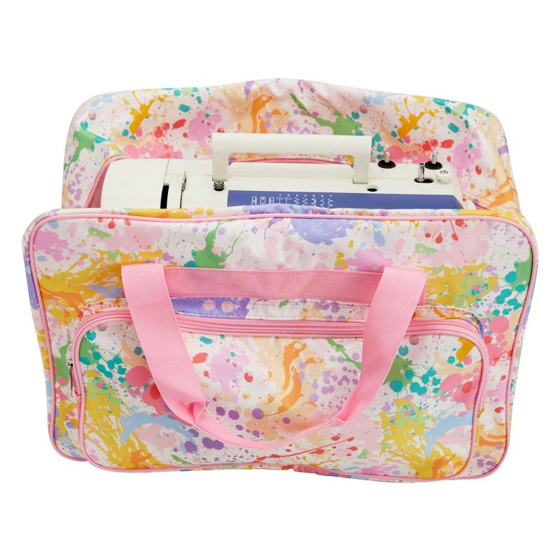 Bright Creations Watercolor Sewing Machine Carrying Case (18.1 x 9.4 x 12.2 In)