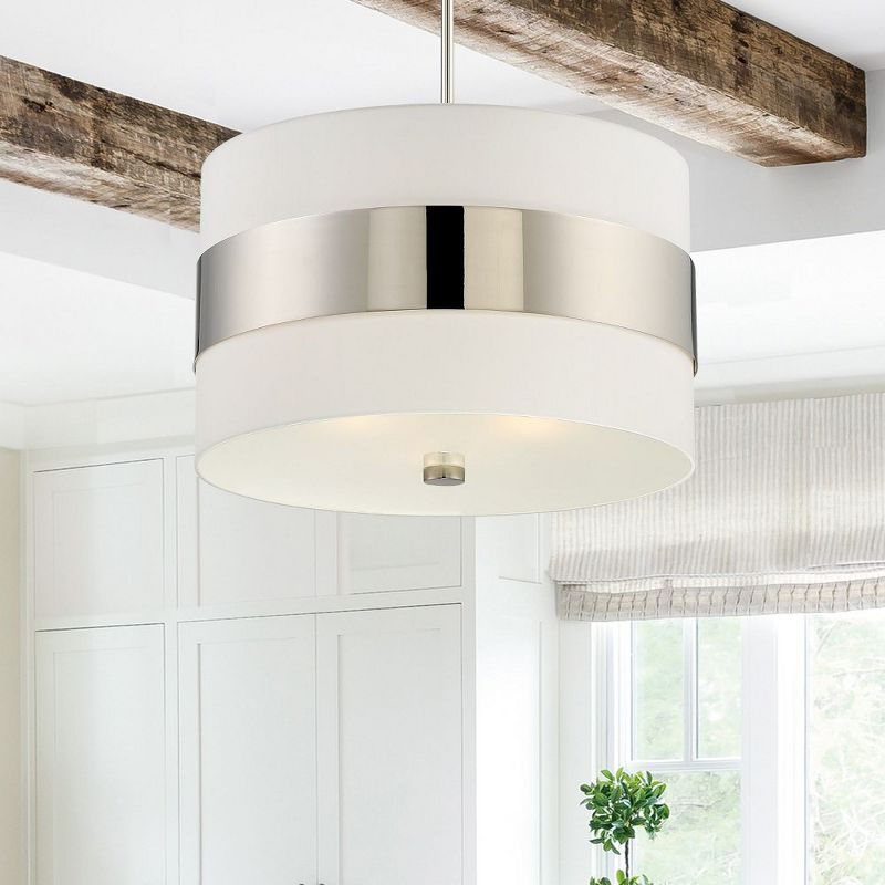 Crystorama Lighting Grayson 3 - Light Pendant in  Polished Nickel