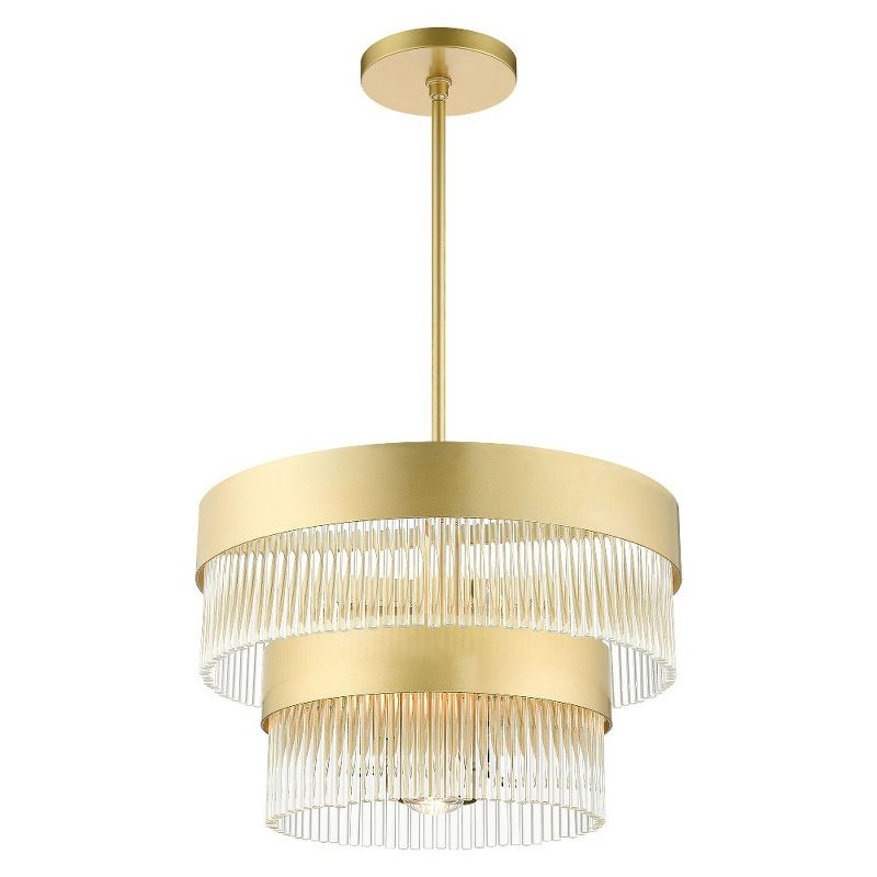 Livex Lighting Norwich 4 - Light Chandelier in  Soft Gold
