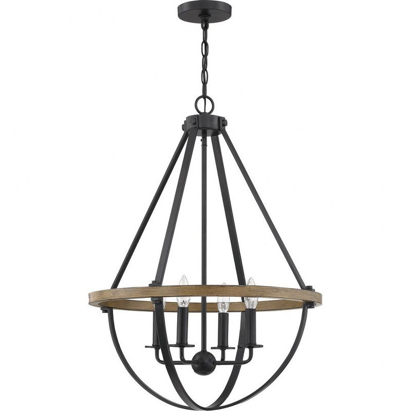 Quoizel Lighting Bartlett 4 - Light Pendant in  Earth Black