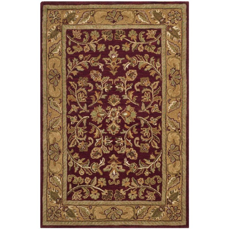 Heritage HG170 Handmade Area Rug - 7'6"x9'6" - Red/Gold - Safavieh