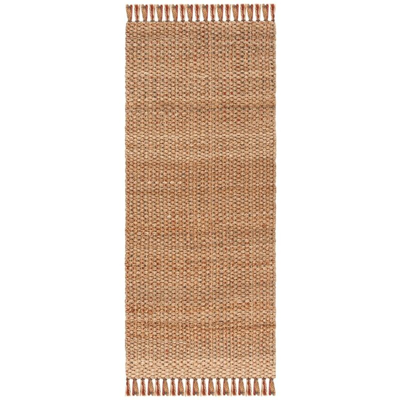 Natural Fiber NF455 Hand Woven Indoor Runner Rug - Natural/Multi - 2'6"x10' - Safavieh.