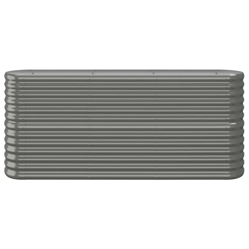 vidaXL Garden Raised Bed Powder-coated Steel 59.8"x31.5"x26.8" Anthracite