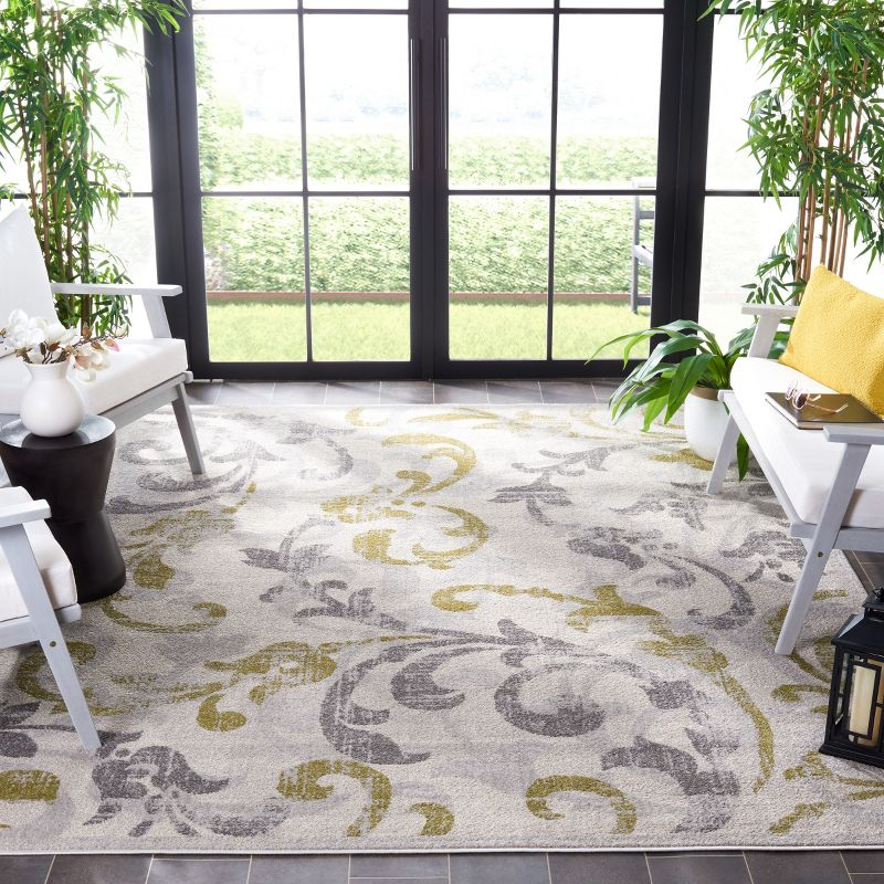 Amherst AMT428 Power Loomed Indoor Area Rug - Ivory/Light Grey - 10'x14' - Safavieh