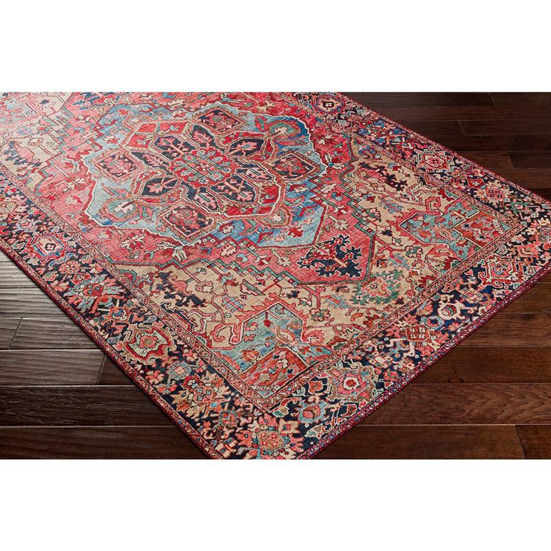 Mark & Day Manche 2'6"x7'6" Runner Woven Indoor Area Rugs Bright Red/Navy/Wheat/Ice Blue/Grass Green/Ivory