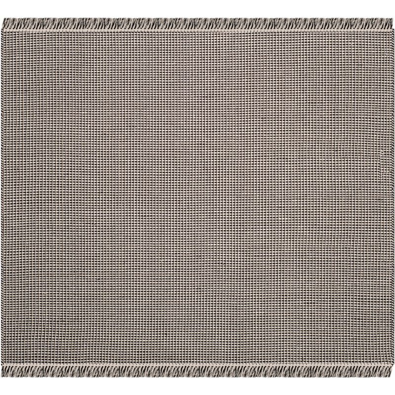 Montauk MTK340 Hand Woven Indoor Accent Rug - Ivory/Black - 4'x4' - Safavieh