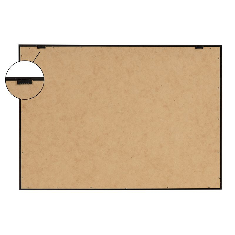 Kate and Laurel Sylvie Hey Dude Highland Cow Color Framed Canvas by The Creative Bunch Studio, 18x40, Natural