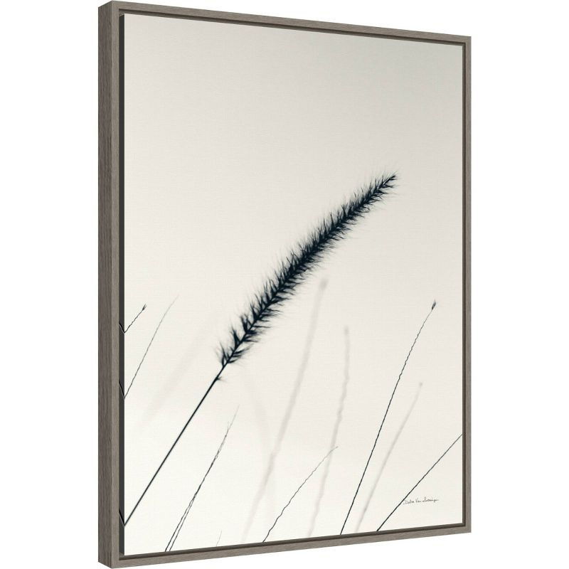 18" x 24" Field Grasses V by Debra Van Swearingen Framed Wall Canvas - Amanti Art: Modern Nature-Inspired Decor