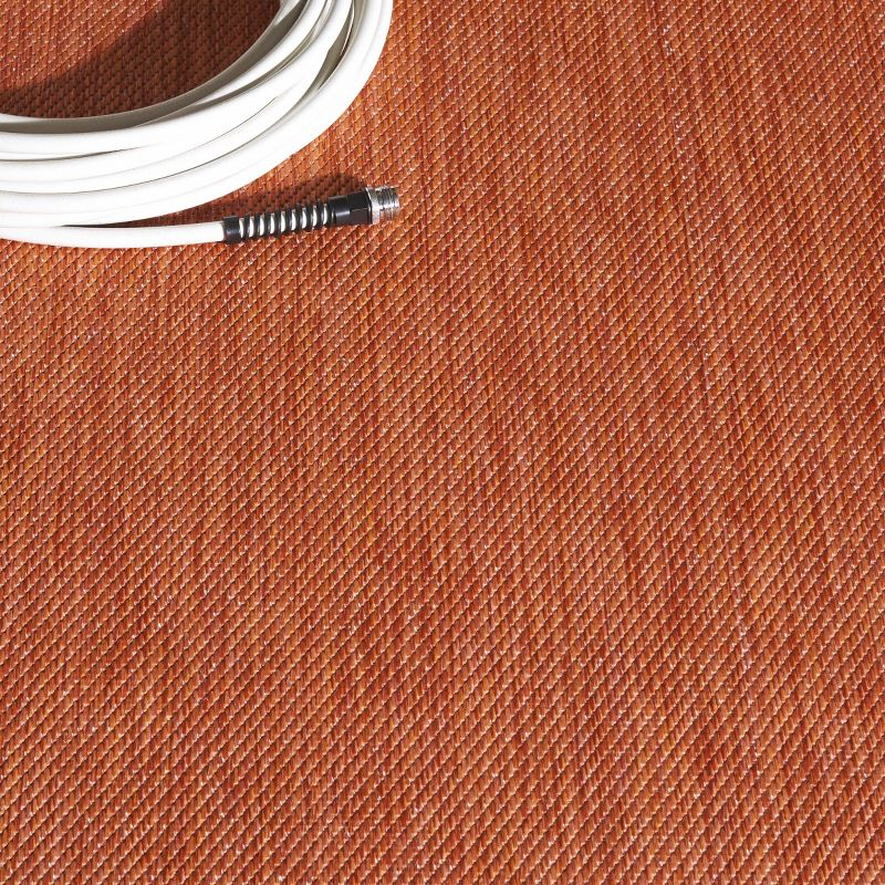 Beach House BHS274 Machine Made Loomed Area Rug - Orange - 9' X 12' - Safavieh