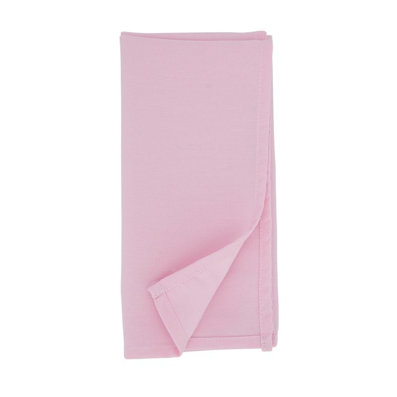 Saro Lifestyle Everyday Cloth Table Napkins (Set of 12), Pink, 20" x 20"