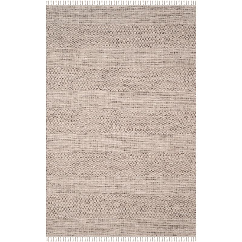 Montauk MTK330 Hand Woven Indoor Area Rug - Ivory/Steel Grey - 6'x9' - Safavieh