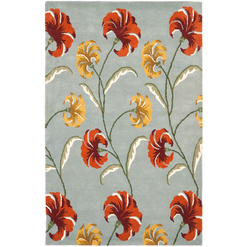 Soho SOH767 Hand Tufted Accent Rug - Blue/Multi - 3'6"x5'6" - Safavieh.