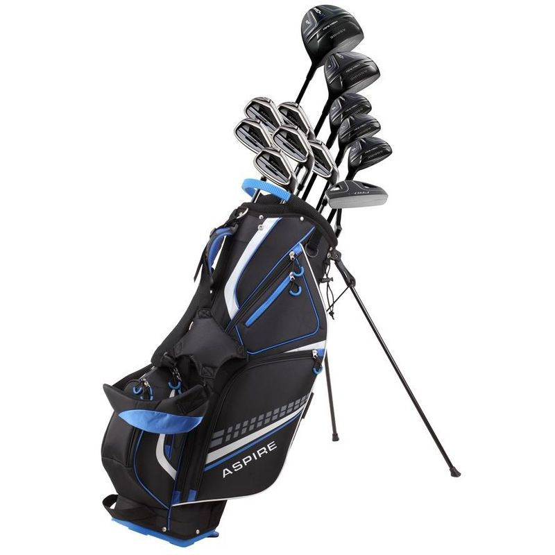 Aspire PRO-X 19 Piece Men's Complete Right Hand Golf Club Package Set - Tall Size
