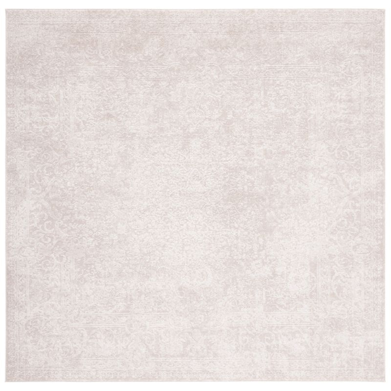 Reflection RFT664 Power Loomed Indoor Area Rug - 6'7"x6'7" - Creme/Ivory - Safavieh